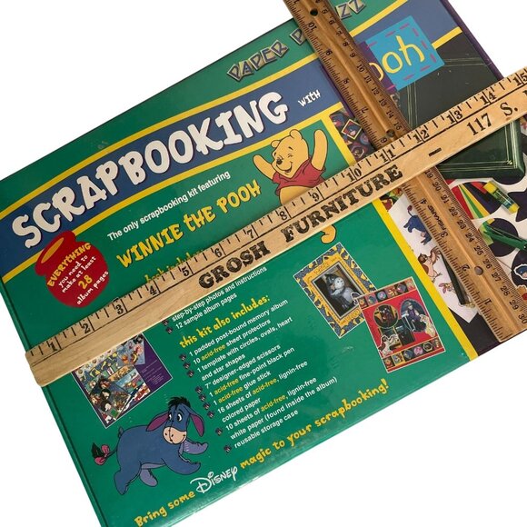 Vintage 90s Winnie the Pooh Scrapbooking Kit Paper Pizazz Disney Y2K 92 Pcs New - Picture 6 of 9